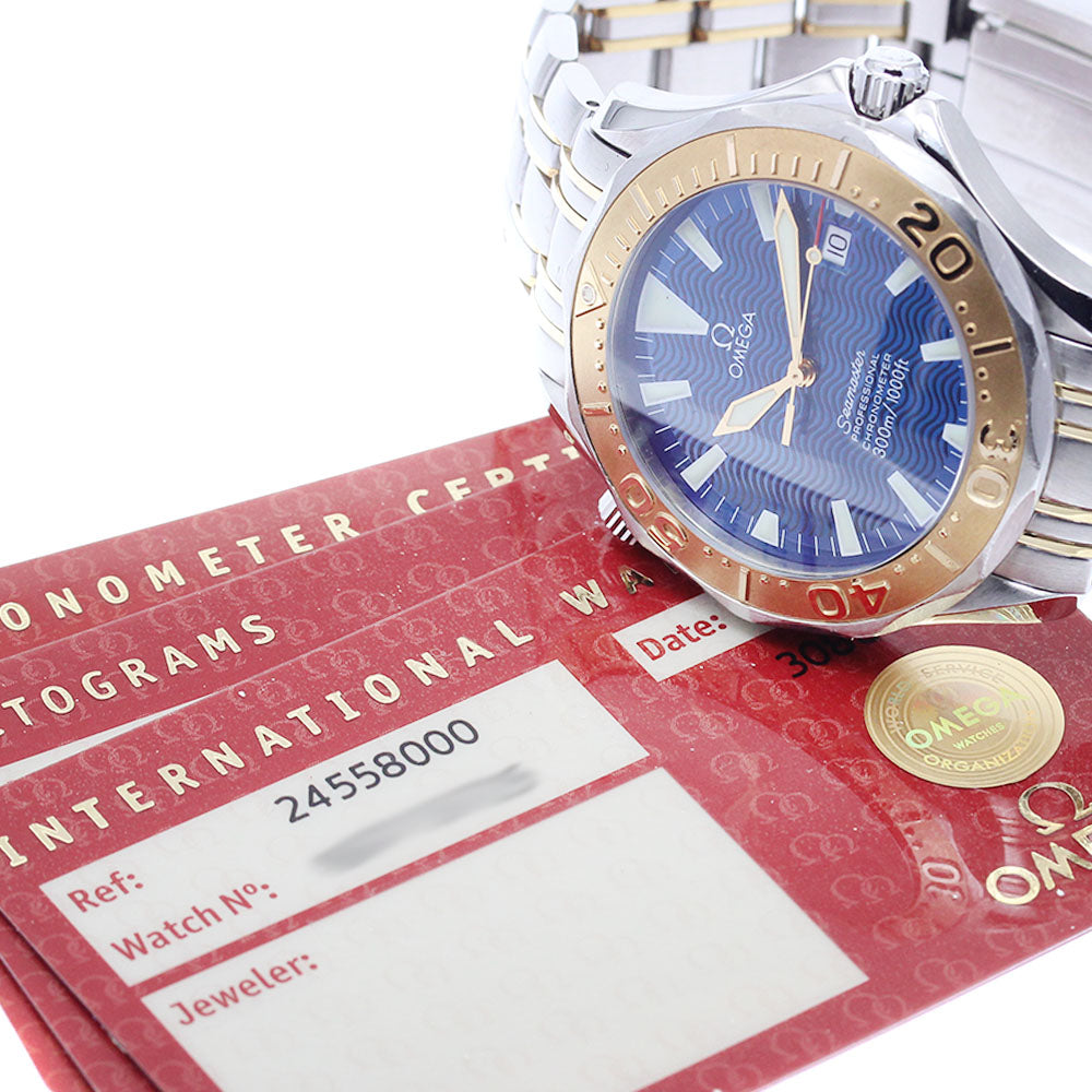 OMEGA Seamaster300 Professional 2455.80 Date blue Dial Automatic Men's_878733