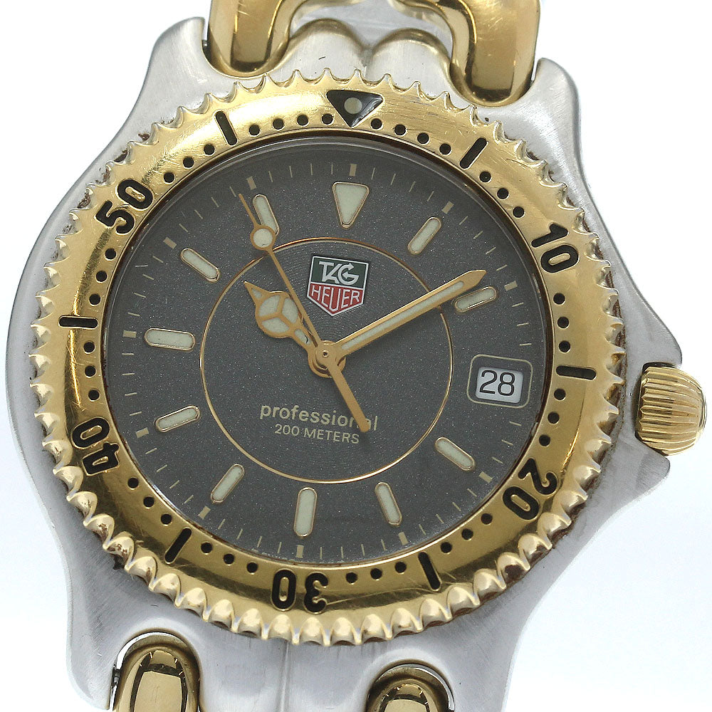TAG HEUER S/el WG1120-0 Date gray Dial Quartz Men's Watch_878744