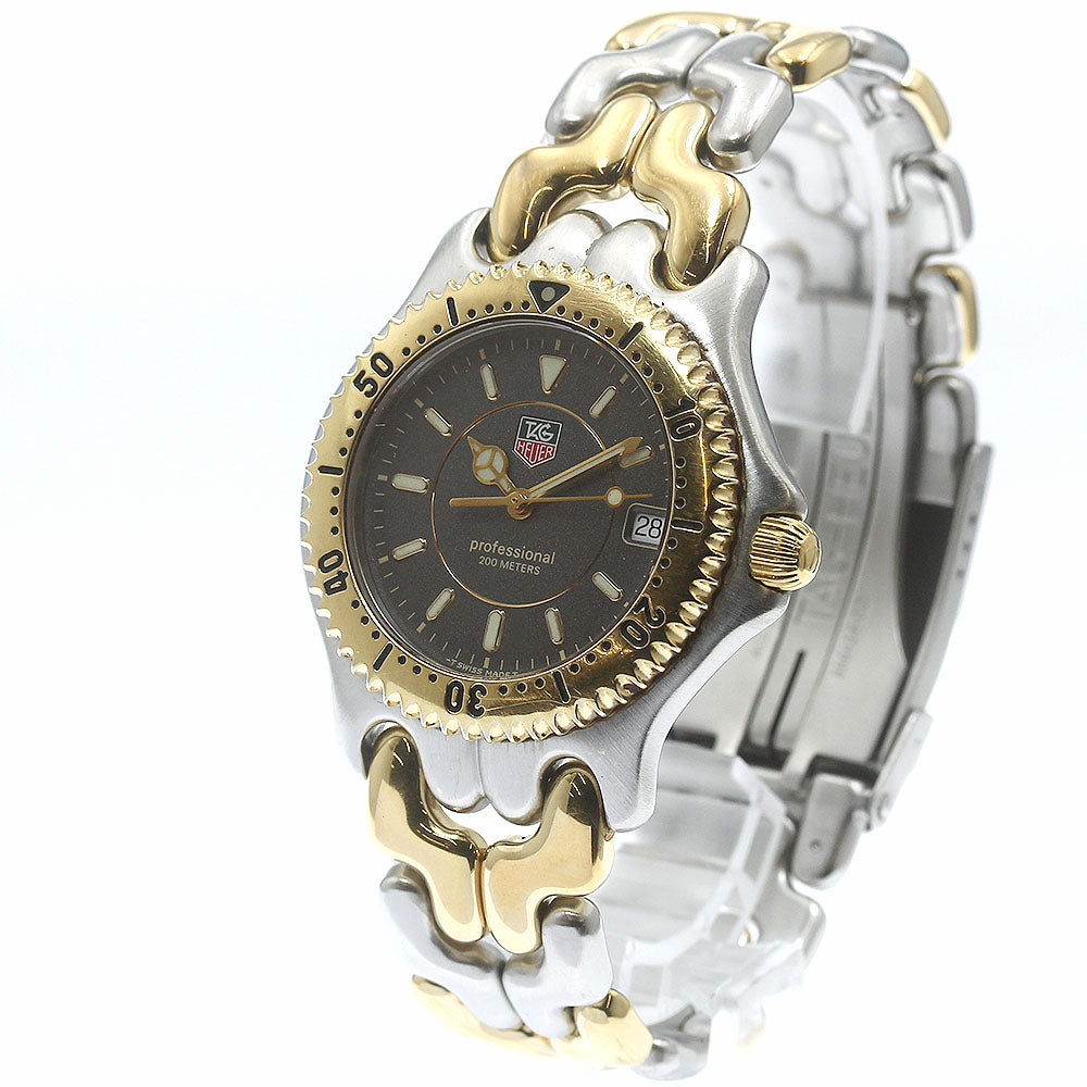 TAG HEUER S/el WG1120-0 Date gray Dial Quartz Men's Watch_878744
