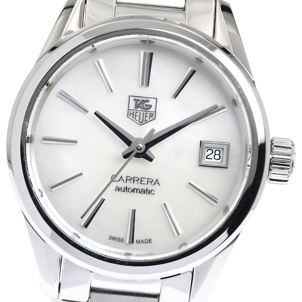TAG HEUER Carrera Caliber 9 WAR2411-2 White shell dial Automatic Ladies_878755