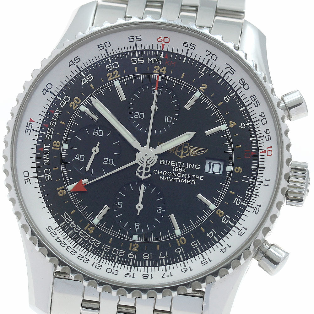 BREITLING Navitimer World A24322 Chronograph GMT Automatic Men's Watch_878757