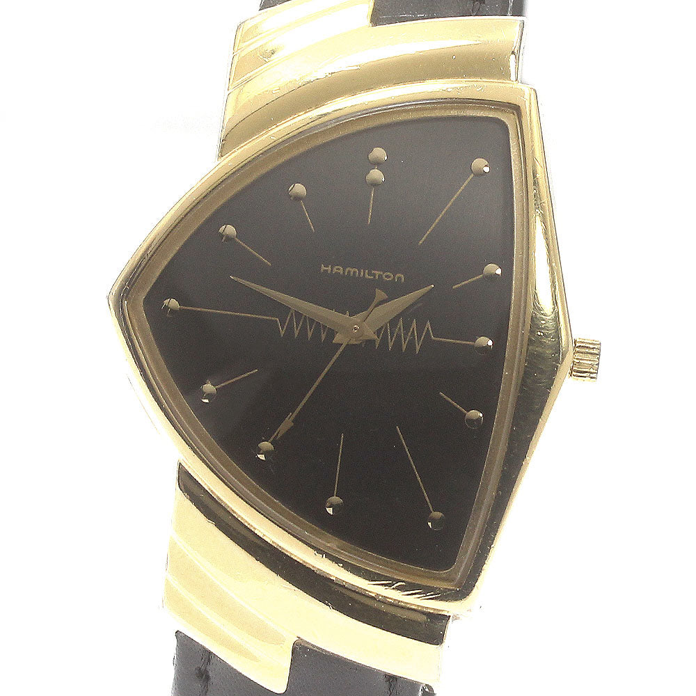 HAMILTON Ventura 6108 black Dial Quartz Men's Watch_878765