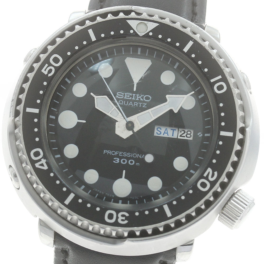 SEIKO Professional diver 7549-7010 Day Date Tuna Can Quartz Men's Watch_878768