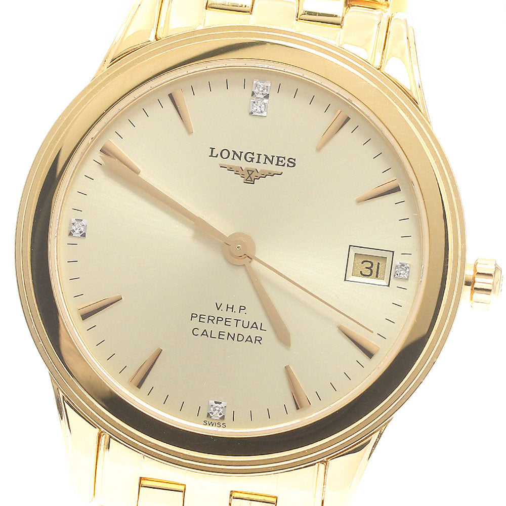 LONGINES VHP Perpetual calendar L4.722.4 5P diamond Quartz Men's Watch_878777