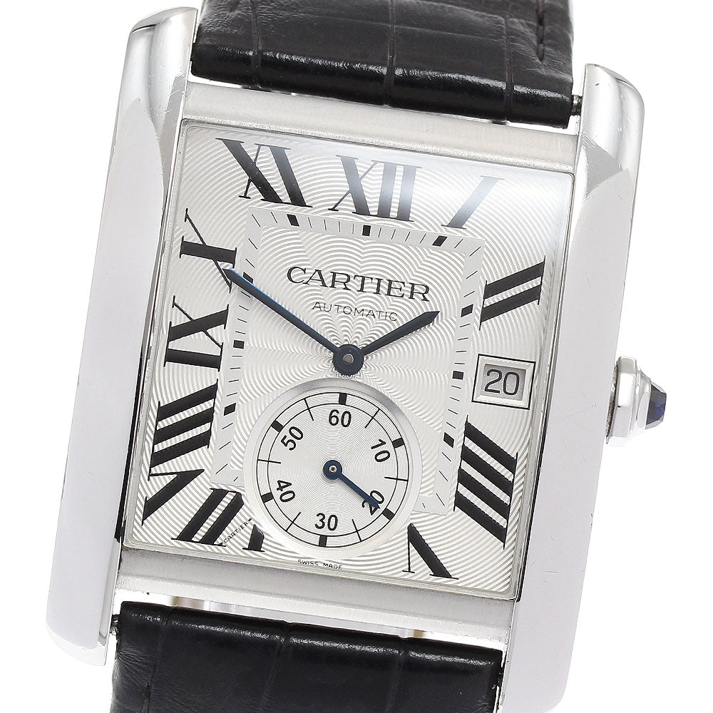 CARTIER Tank MC LM W5330003 Small seconds Silver Dial Automatic Men's Watch_878783