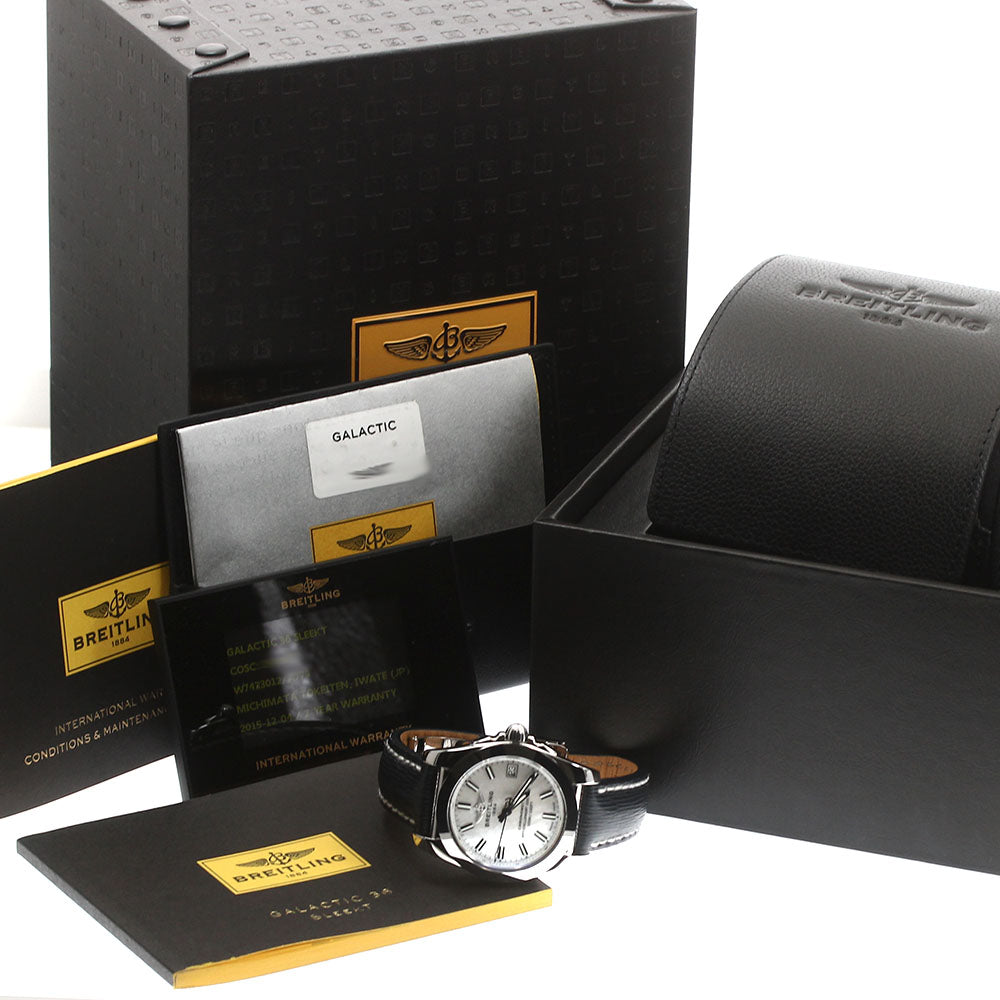 BREITLING Galactic 36 W74330 Date White shell Dial Quartz Ladies Watch_878788