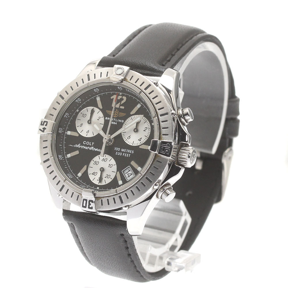BREITLING Colt Chrono Ocean A53050 Date black Dial Quartz Men's Watch_878795