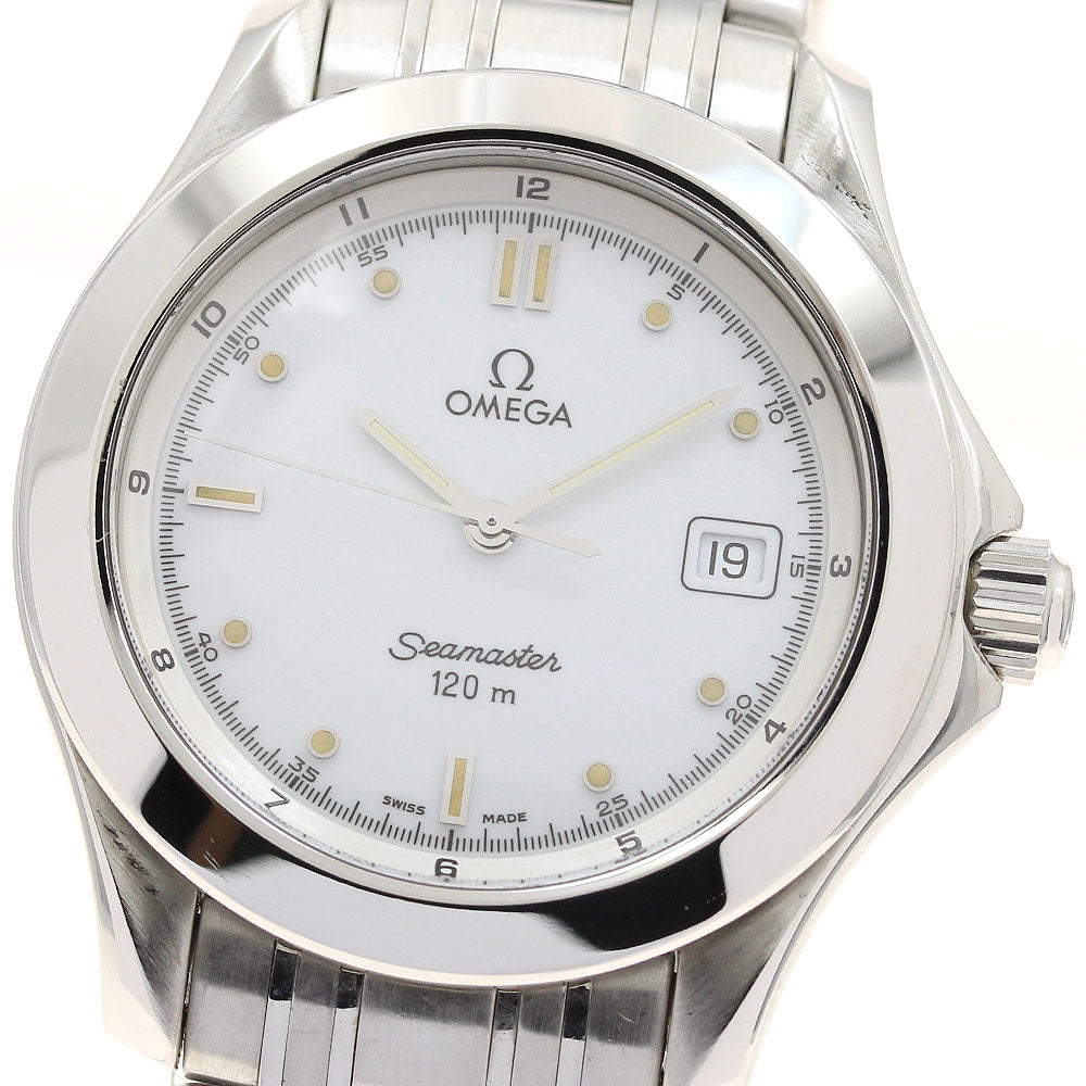 OMEGA Seamaster120 2511.20 Date white Dial Quartz Men's Watch_878806