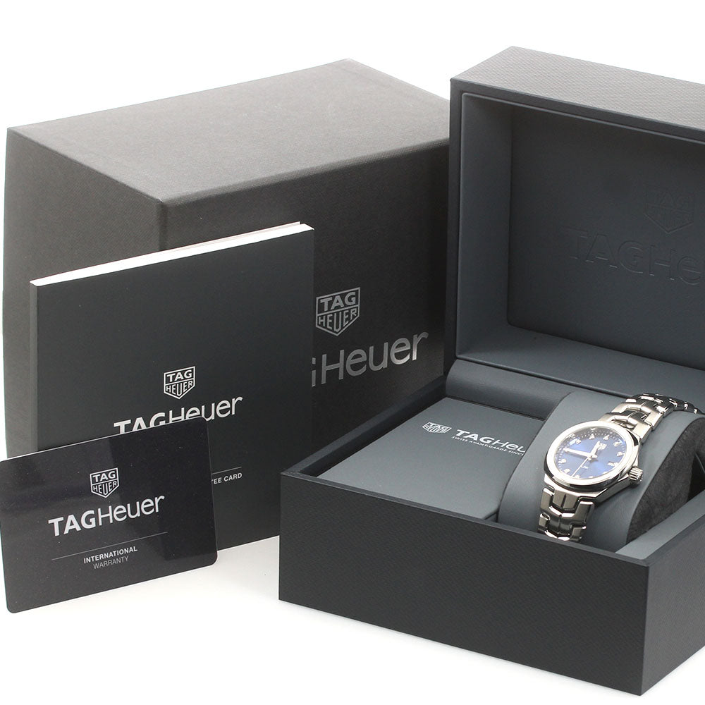 TAG HEUER Link WBC1318 Date 12P diamond blue Dial Quartz Ladies Watch_878810