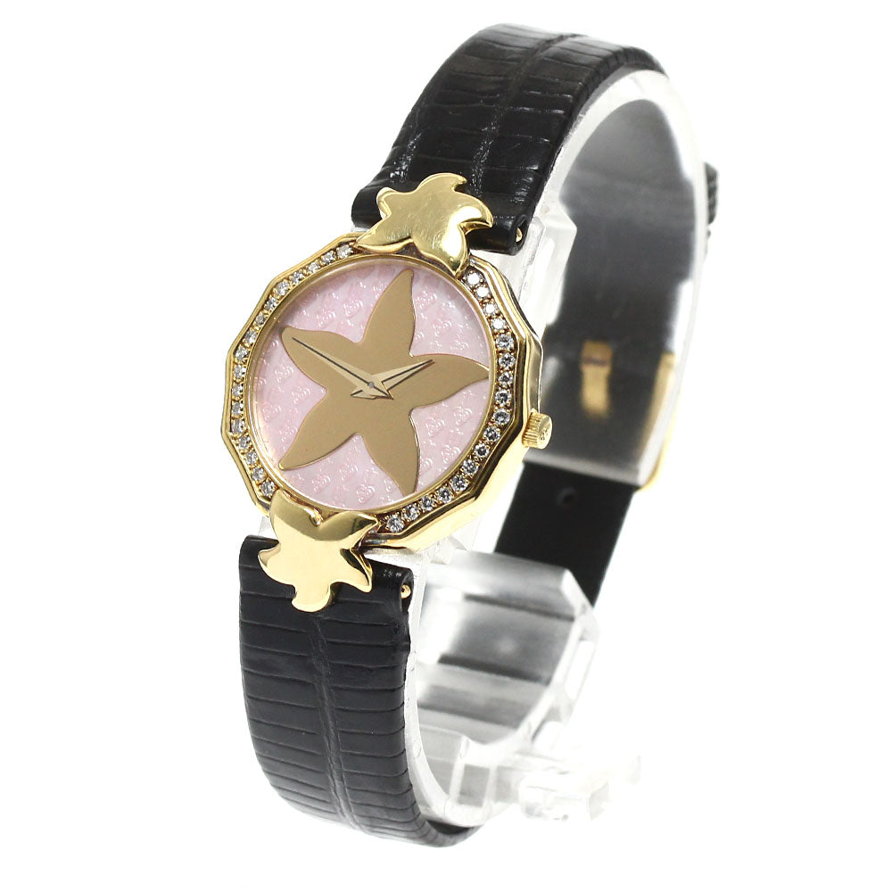 CORUM 30.936.65 K18YG diamond bezel Quartz Ladies Watch_878816
