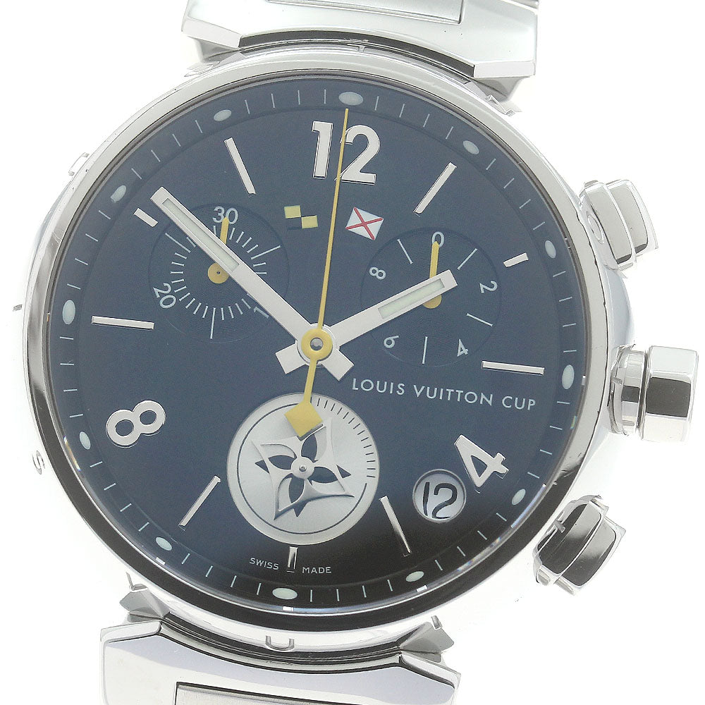 LOUIS VUITTON Tambour Lovely Cup Q11BG Chronograph Quartz Men's Watch_878829