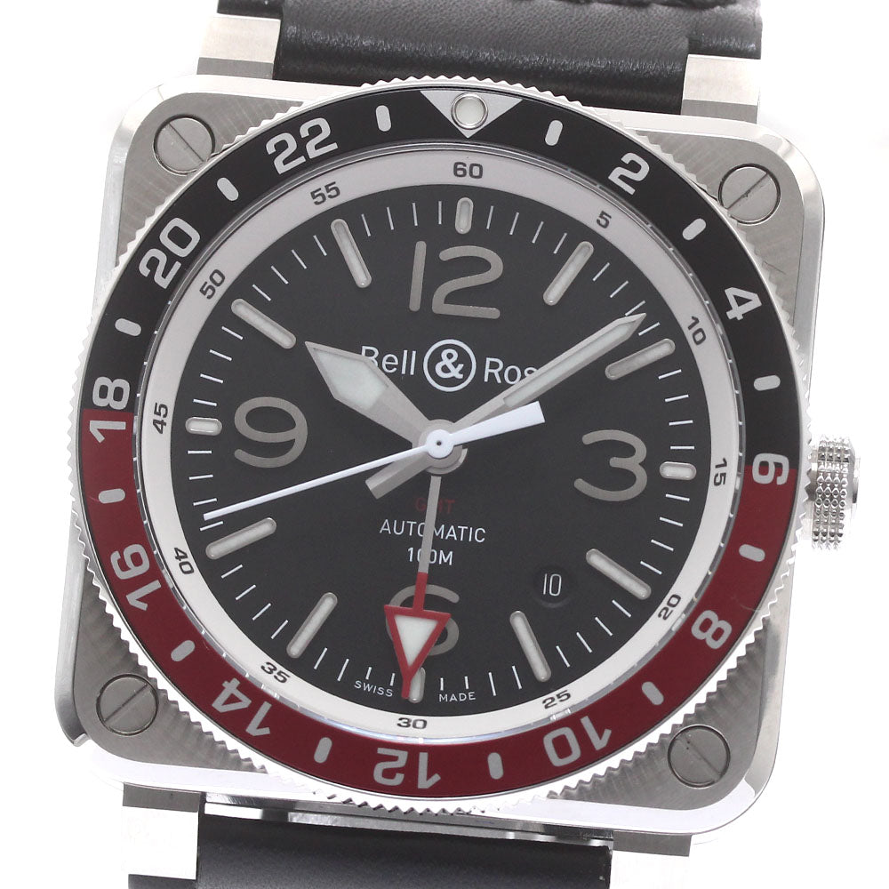 Bell＆Ross BR0393-BL-ST/SCA GMT date black Dial Automatic Men's Watch_878833