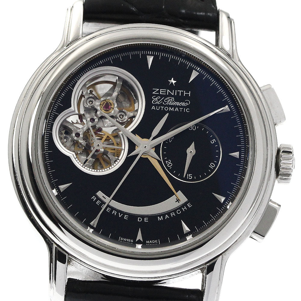 ZENITH Chronomaster T Open 03.0240.4021/21.M240 Power reserve small seconds black Dial Automatic Men's Watch_878835