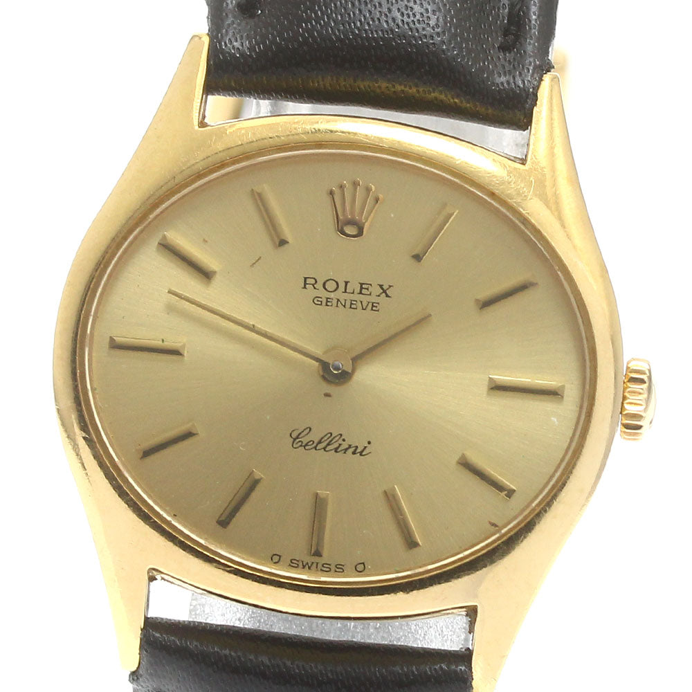ROLEX Cellini 3809 K18YG Cal.1600 gold Dial Hand Winding Ladies Watch_878841