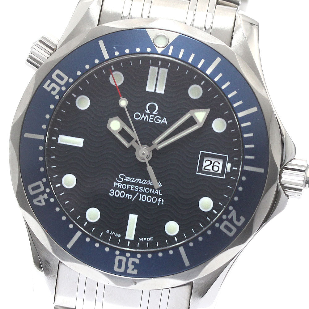 OMEGA Seamaster300 Professional 2561.80 Date Navy Dial Quartz Boy's Watch_878853