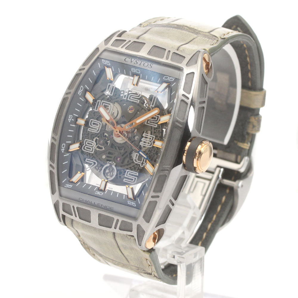 CVSTOS Challenge Jetliner CVT-JET-SL Date skeleton Dial AT Men's Watch_878861