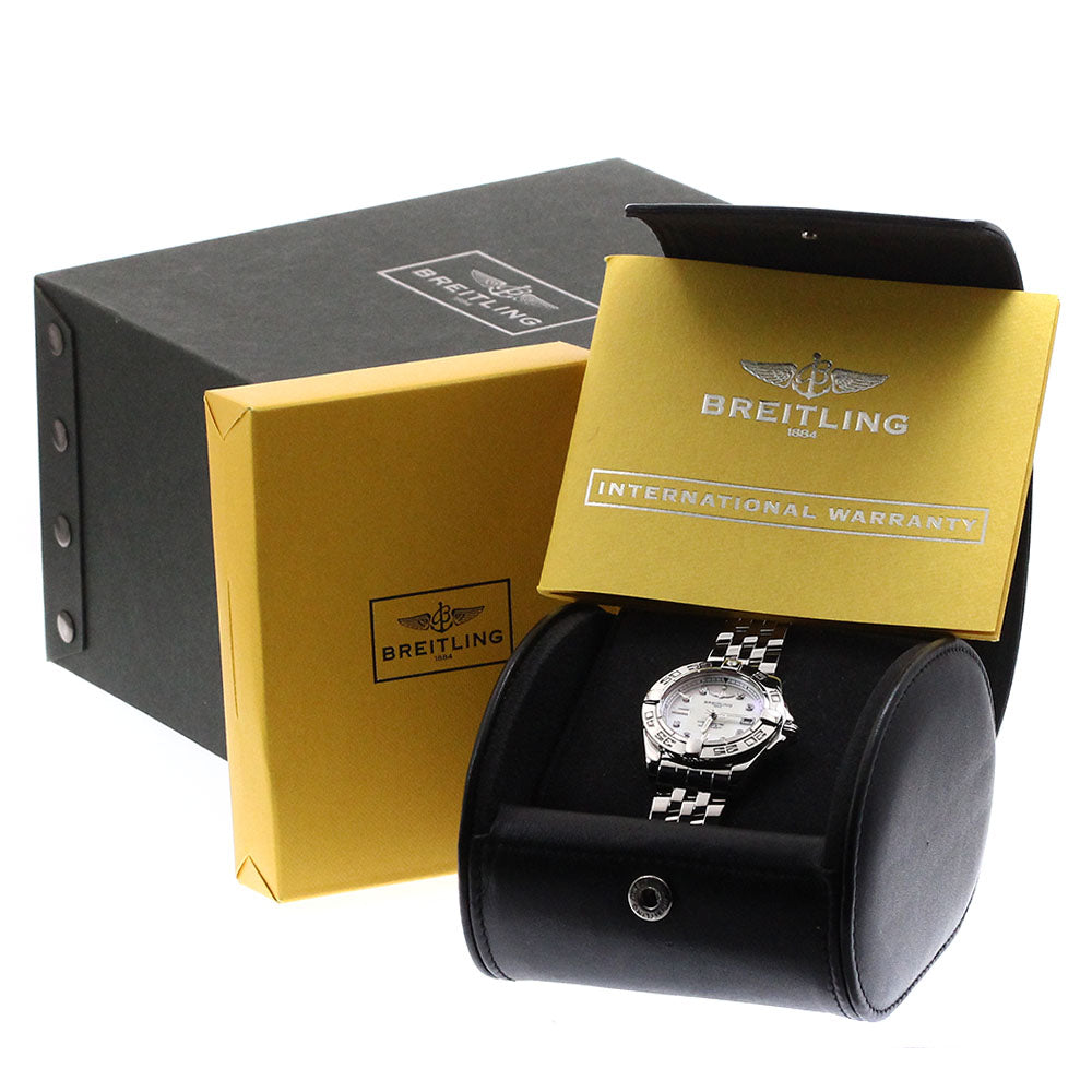 BREITLING Galactic 32 A71356 Date White shell Dial Quartz Ladies Watch_878874