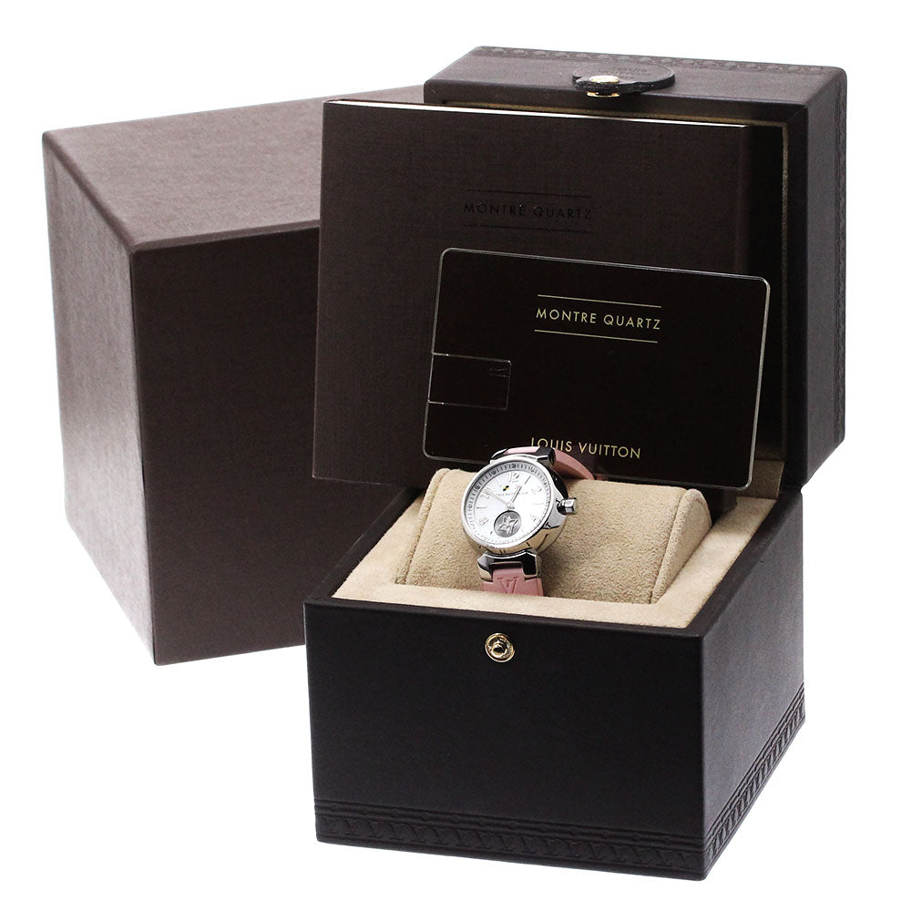 LOUIS VUITTON Tambour Lovely Cup Q12M0 12P diamond White shell Dial Quartz Ladies Watch_878881