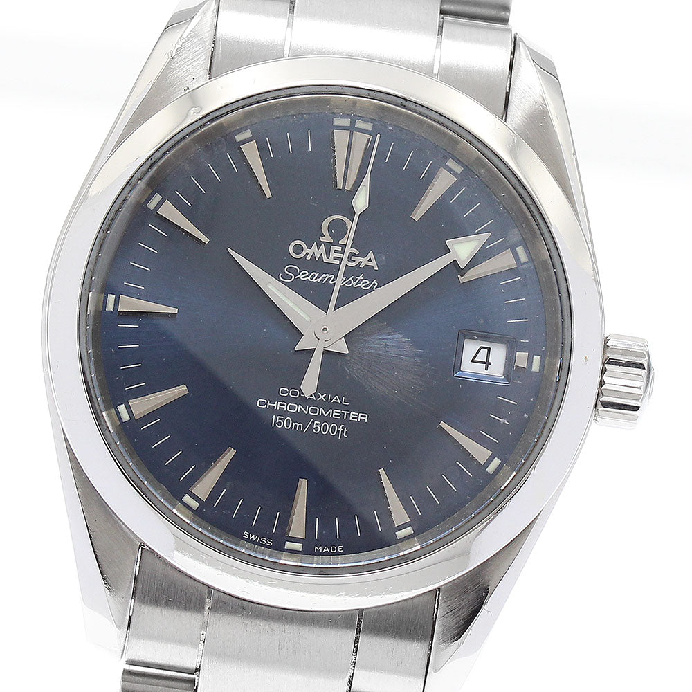 OMEGA Seamaster Aqua Terra 2504.80 Date Navy Dial Automatic Boy's Watch_878897