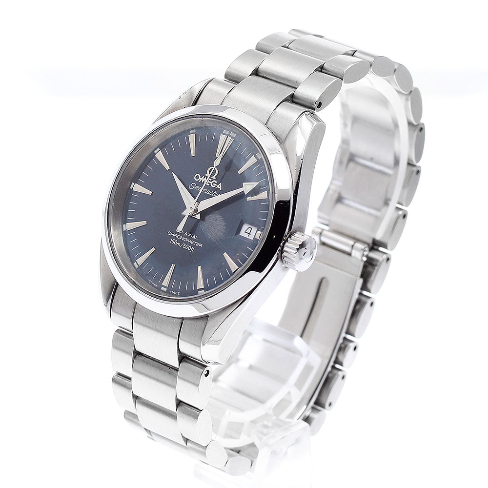 OMEGA Seamaster Aqua Terra 2504.80 Date Navy Dial Automatic Boy's Watch_878897