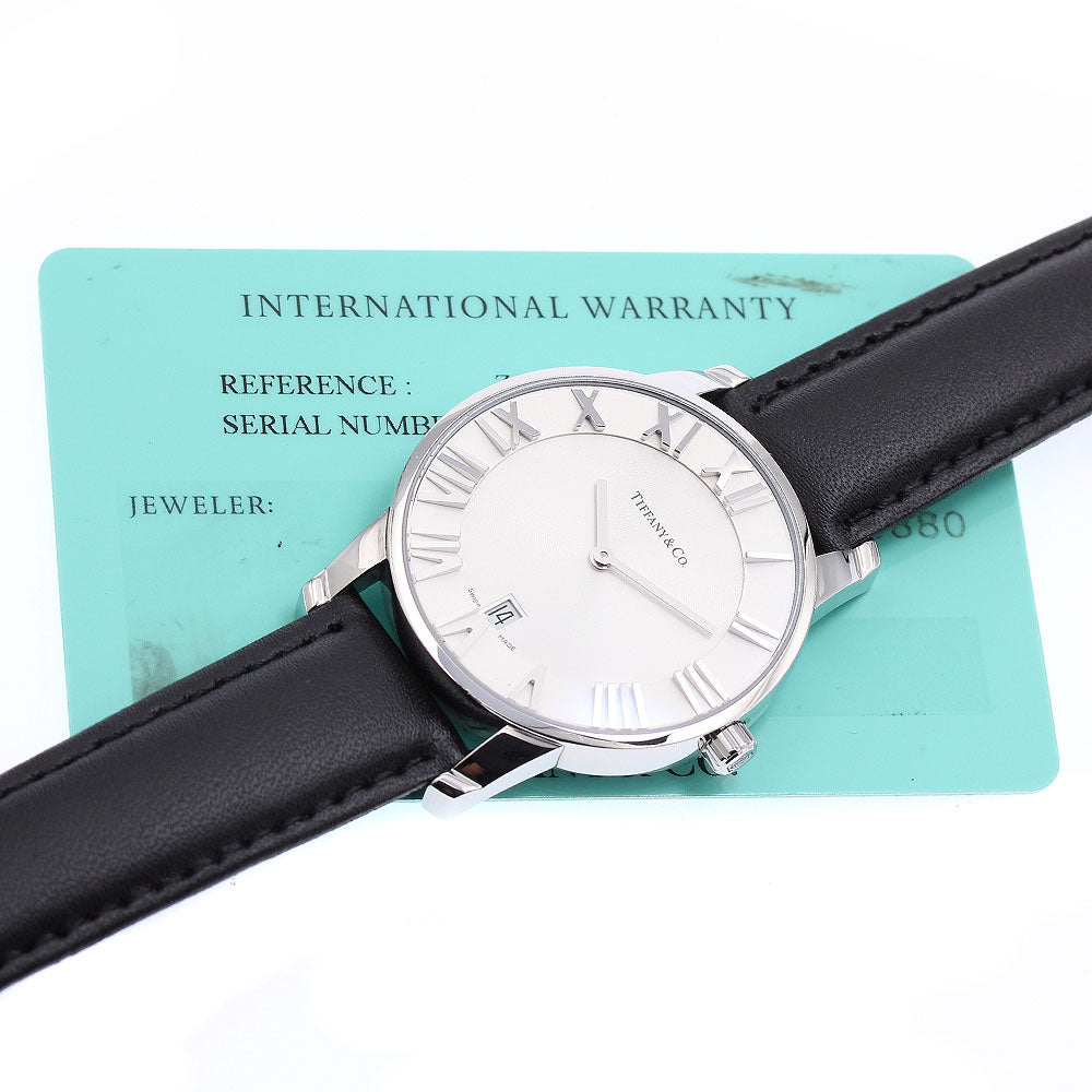 TIFFANY&Co. Atlas Dome Z1800.11.10A21A52A Silver Dial Quartz Men's Watch_878900
