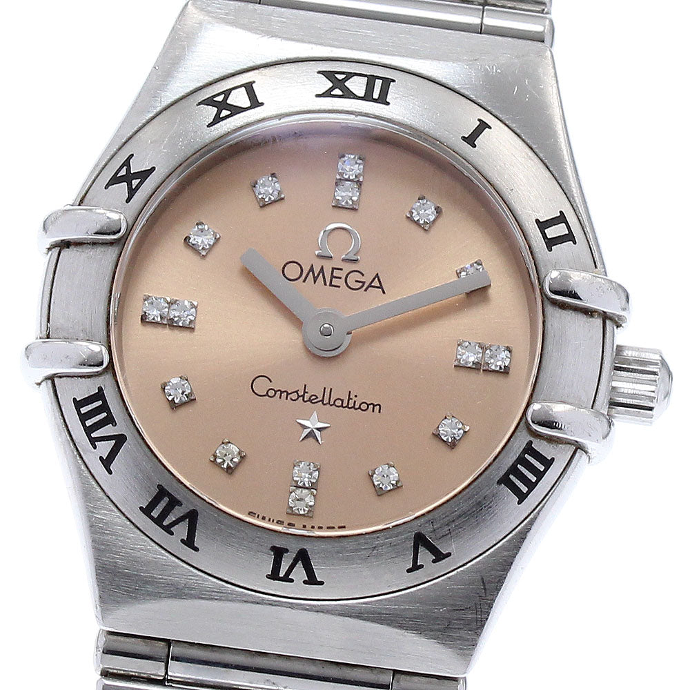 OMEGA Constellation Mini Cindy Crawford 1564.66 16P Diamond Quartz Ladies_878919