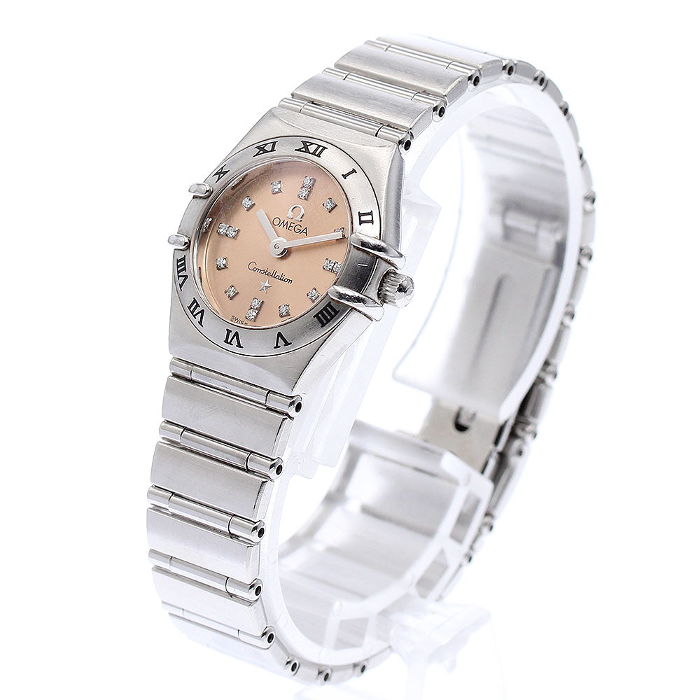 OMEGA Constellation Mini Cindy Crawford 1564.66 16P Diamond Quartz Ladies_878919
