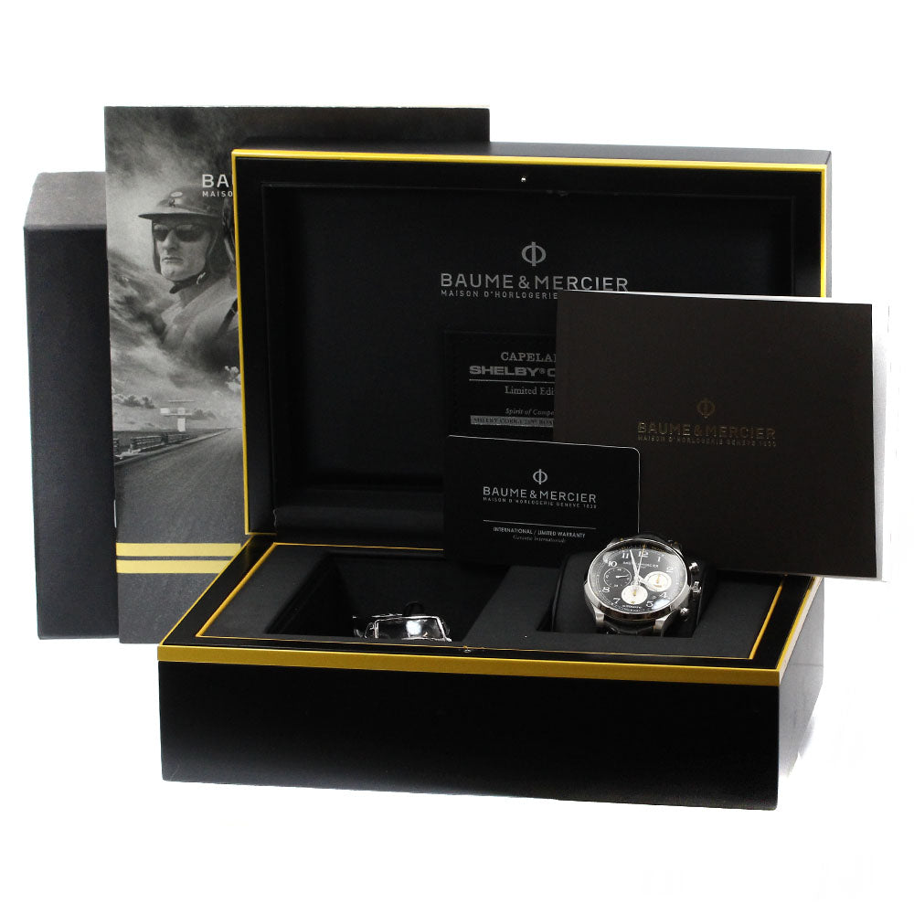 Baume & Mercier Cape Land Shelby Cobra 1963 M0A10282 Date Chronograph Black / Silver Dial Automatic Men's Watch_878961