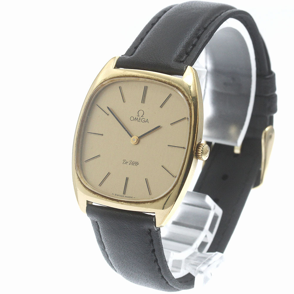 OMEGA De Ville 111.0139 Square Cal.625 Gold Dial Hand Winding Men's Watch_878973