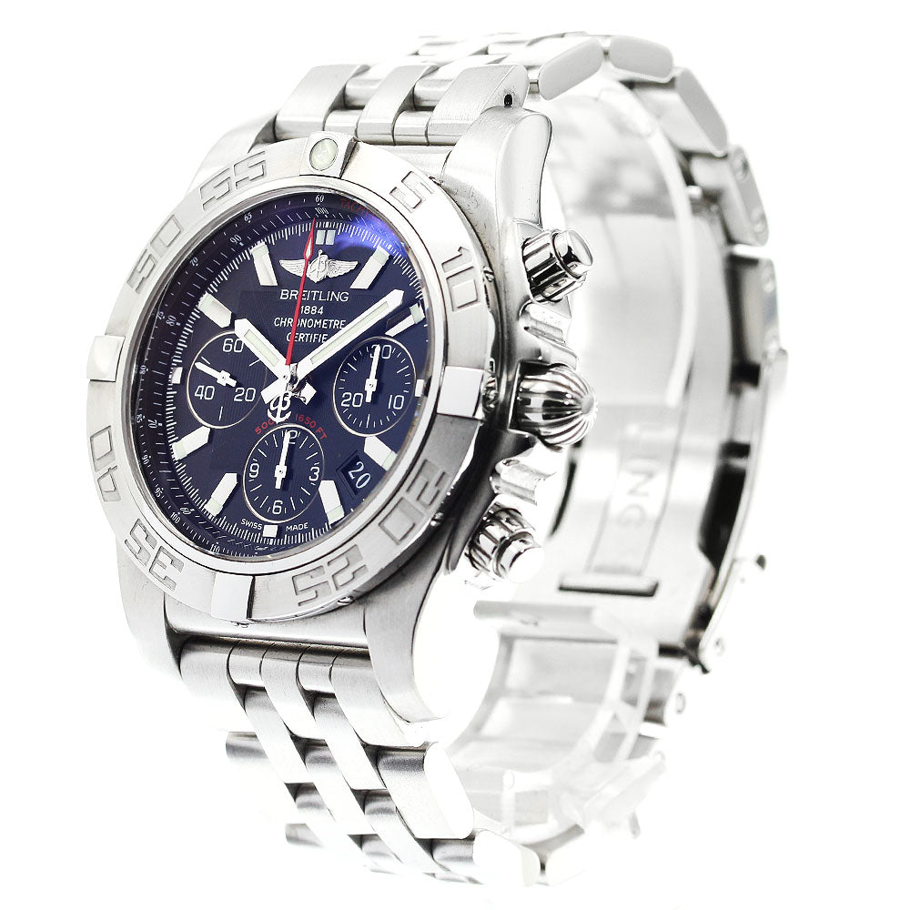 BREITLING Chronomat 44 AB0110 Chronograph black Dial Automatic Men's_878981