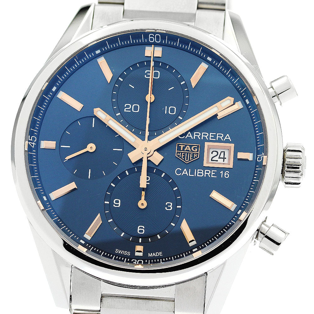 TAG HEUER Carrera CBK2115 Caliber 16 Chronograph Navy Dial Automatic Men's Watch_878983