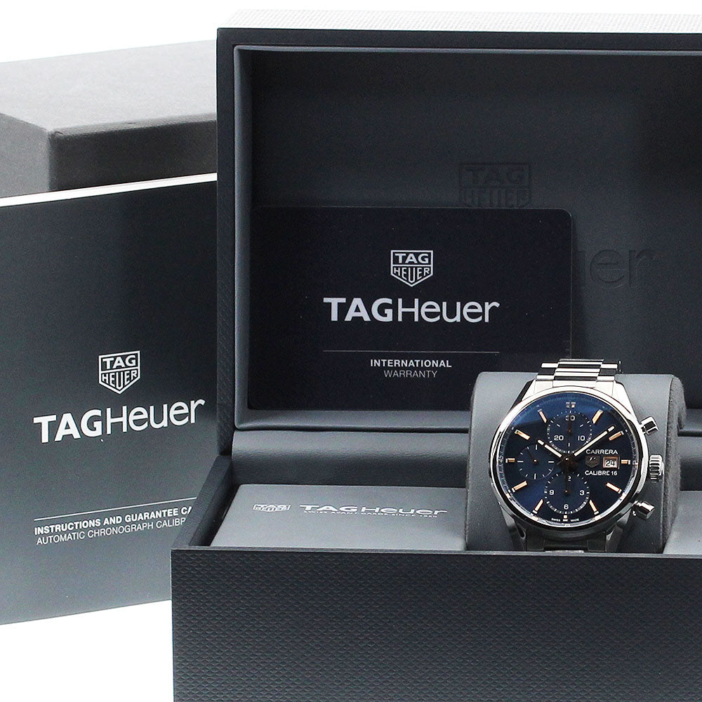 TAG HEUER Carrera CBK2115 Caliber 16 Chronograph Navy Dial Automatic Men's Watch_878983