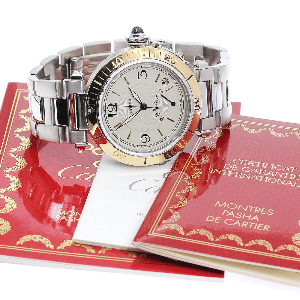 CARTIER Pasha 38mm W31012H3 Power reserve K18YGBezel Automatic Men's_878985