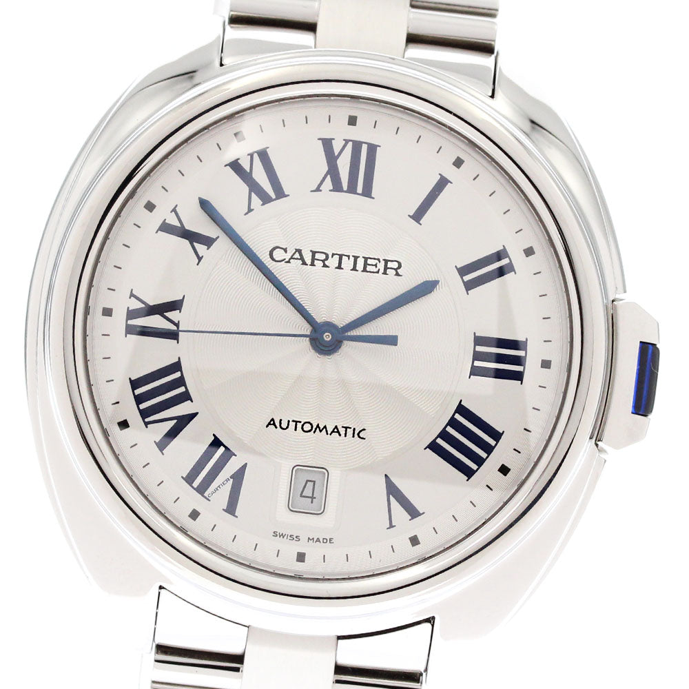 CARTIER Cres de Cartier WSCL0007 Date Silver Dial Automatic Men's Watch_878988