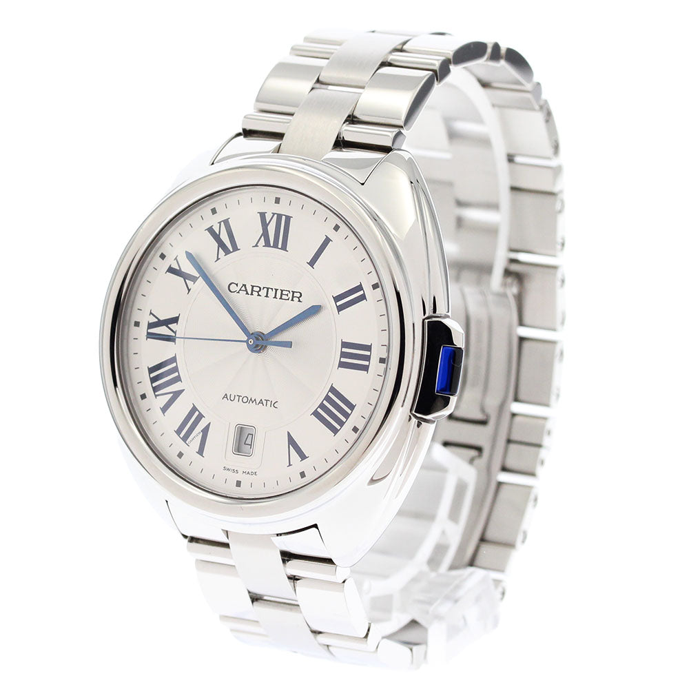 CARTIER Cres de Cartier WSCL0007 Date Silver Dial Automatic Men's Watch_878988