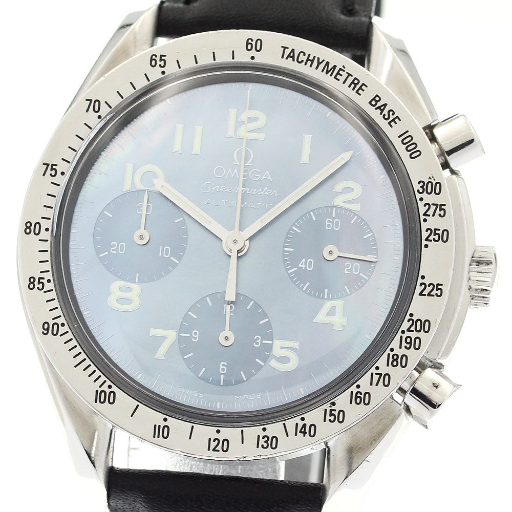OMEGA Speed master reduced 3802.73.51 Chronograph Blue shell Dial Automatic Men's Watch_878989