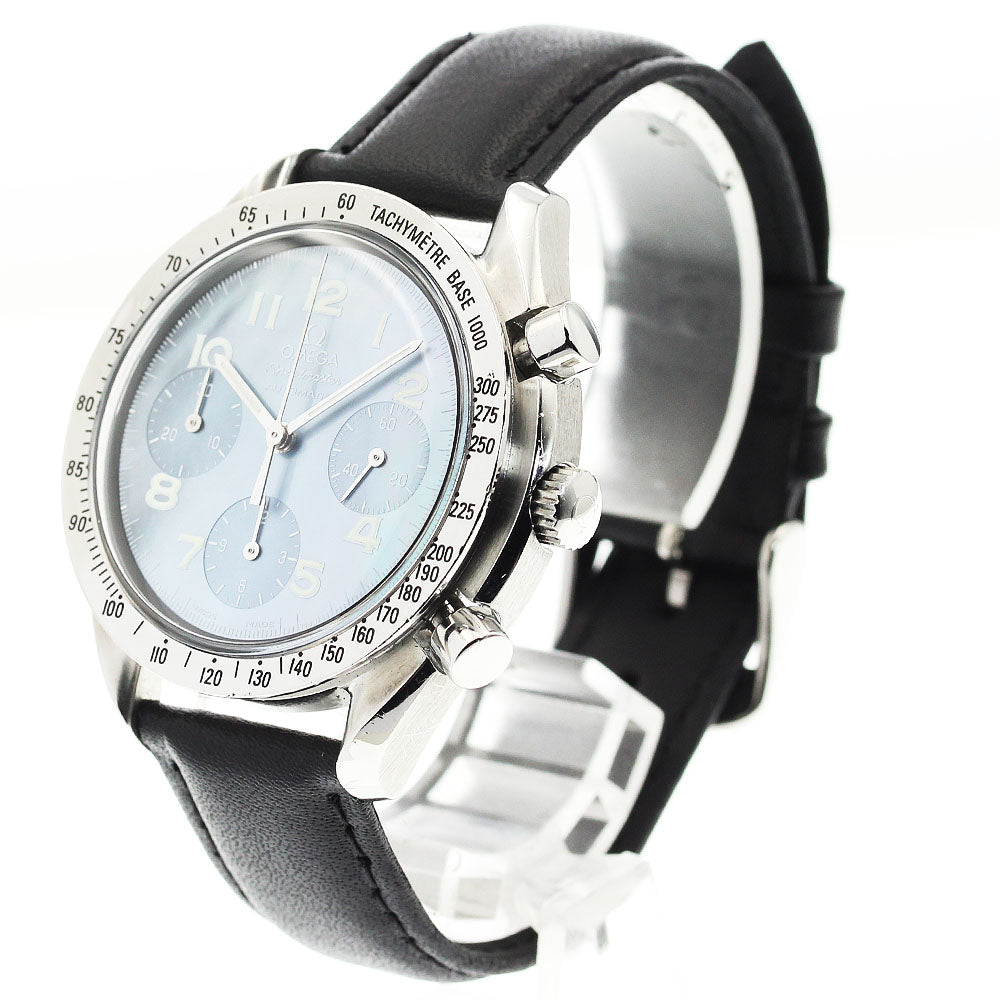 OMEGA Speed master reduced 3802.73.51 Chronograph Blue shell Dial Automatic Men's Watch_878989