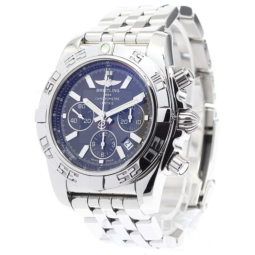 BREITLING Chronomat 44 AB0110 Chronograph black Dial Automatic Men's_878990