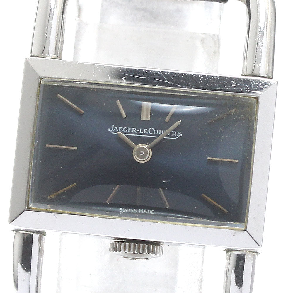 JAEGER-LECOULTRE Etrie 1671 Cal.K840 Navy Dial Hand Winding Ladies Watch_878991