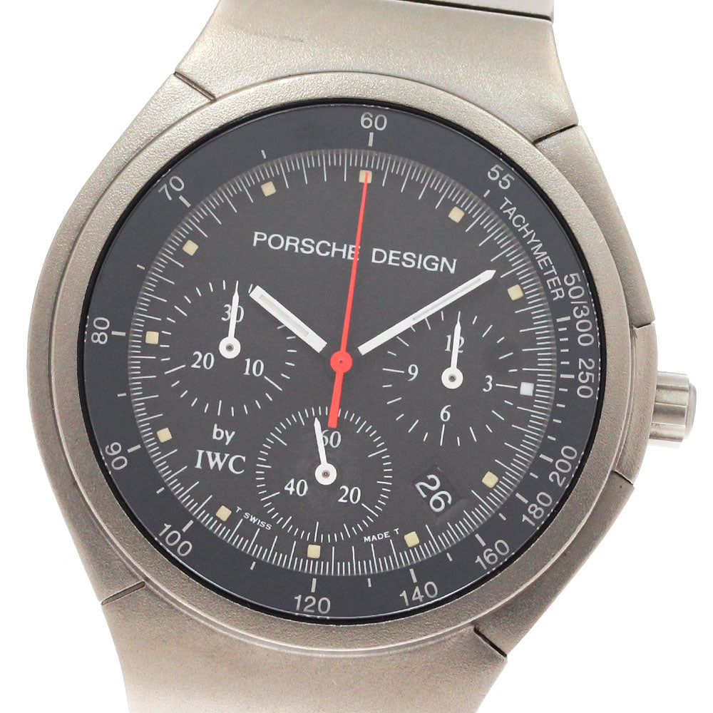 Porsche Design by IWC 3732 Chronograph Date black Dial Quartz Men's Watch_879014