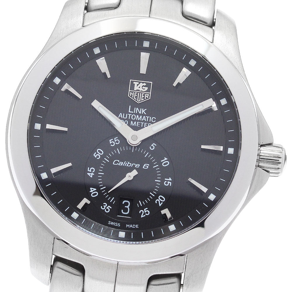 TAG HEUER Link Caliber 6 WJF211A Date black Dial Automatic Men's Watch_879017