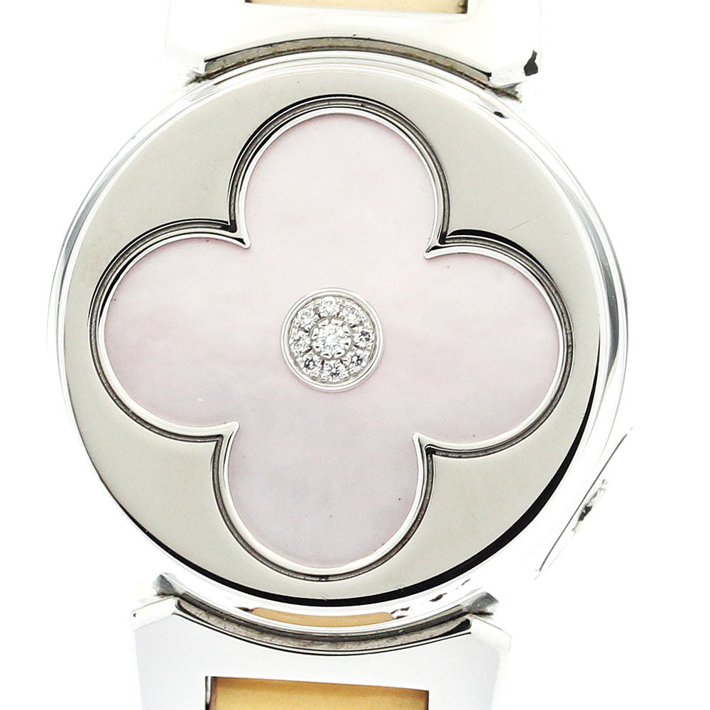 LOUIS VUITTON Tambour bijou secret Q1M01 White shell Dial Quartz Ladies Watch_879023
