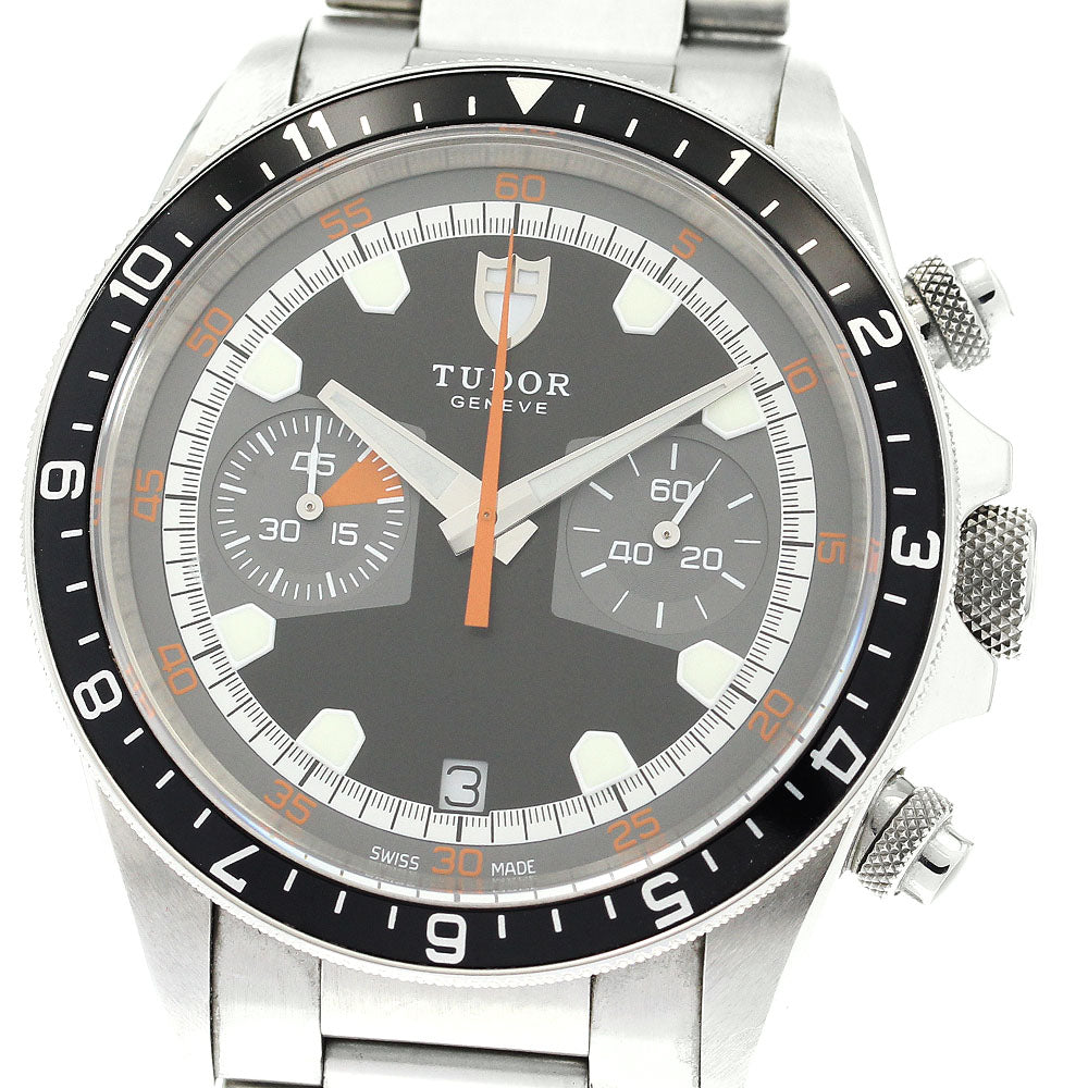 TUDOR Heritage Chrono 70330N Date Gray / black Dial Automatic Men's Watch_879032