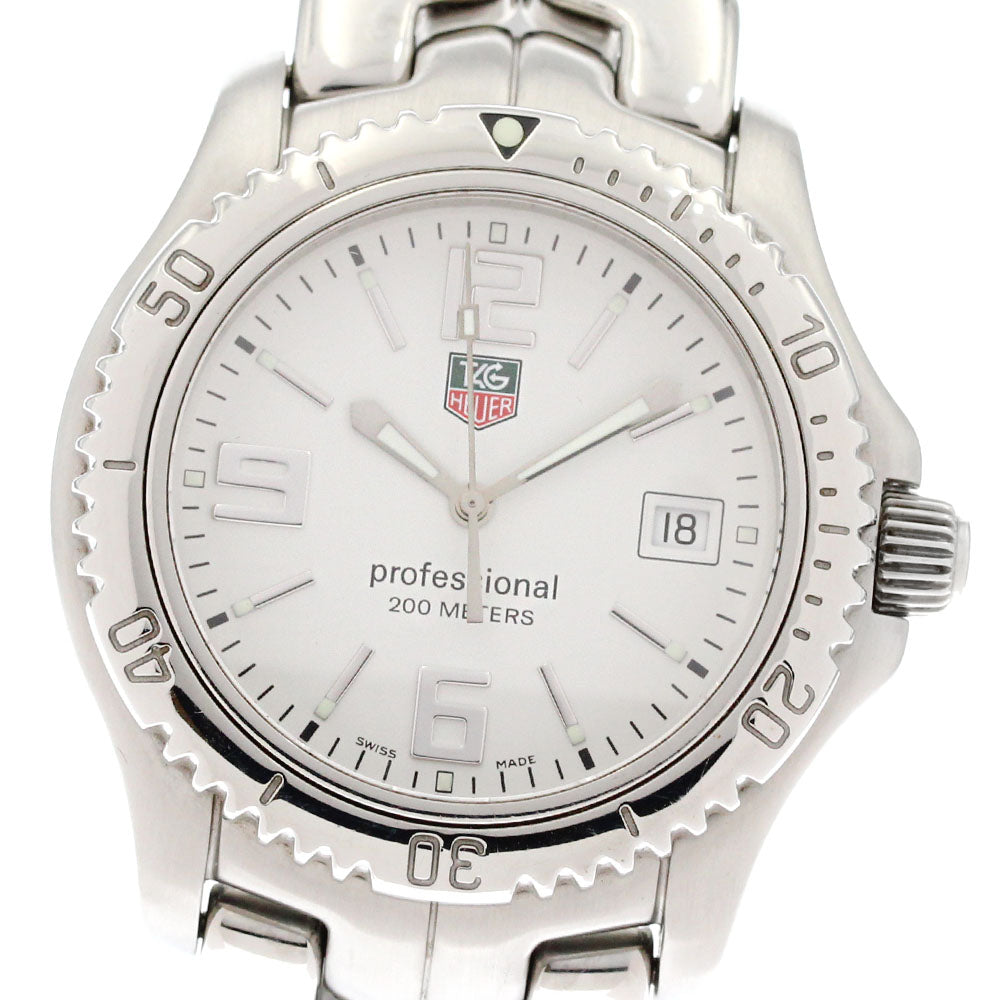 TAG HEUER Link WT1114 Date white Dial Quartz Men's Watch_879035