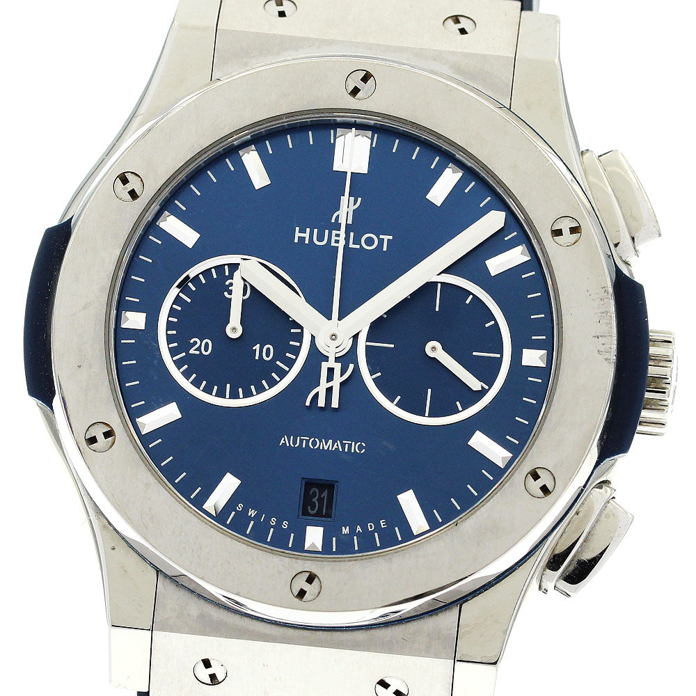 HUBLOT Classic Fusion Chrono Bluff Titanium Blue 541.NX.7170.LR blue Dial Automatic Men's Watch_879037