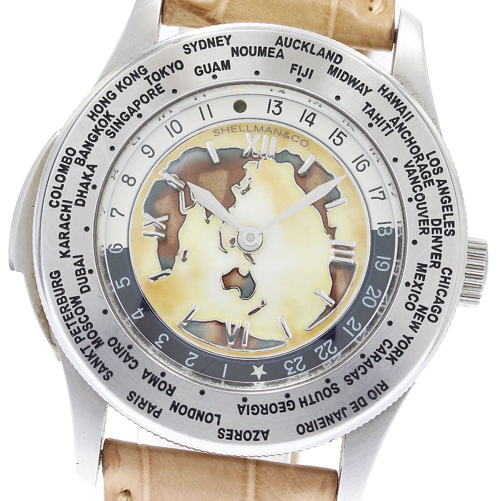 Shellman World Time Minute Repeater 6880-T003699TA Croisone dial Brown / White Dial Quartz Men's Watch_879048