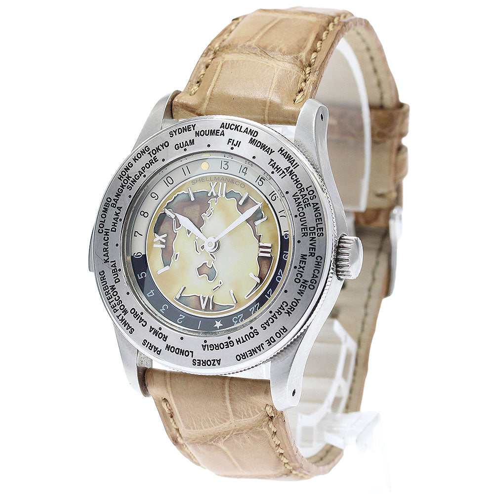 Shellman World Time Minute Repeater 6880-T003699TA Croisone dial Brown / White Dial Quartz Men's Watch_879048