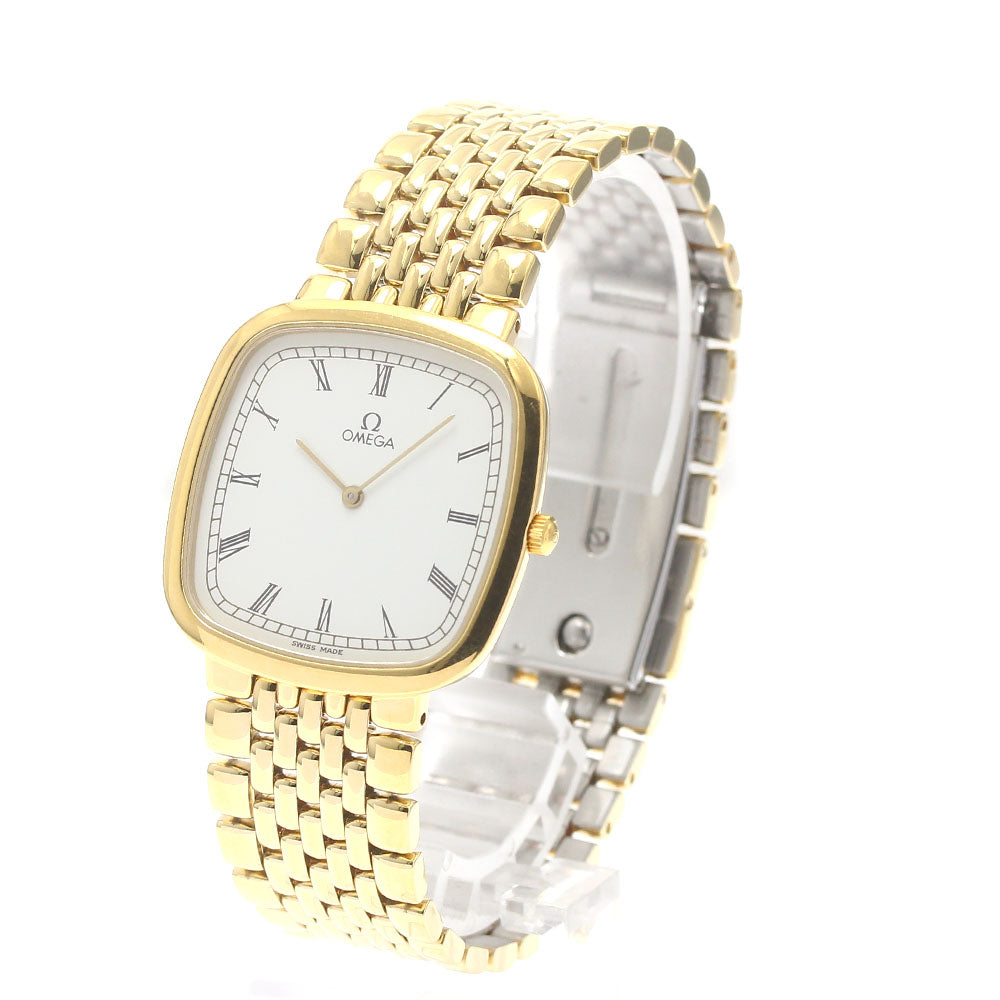 OMEGA De Ville Square white Dial Quartz Men's Watch_879057