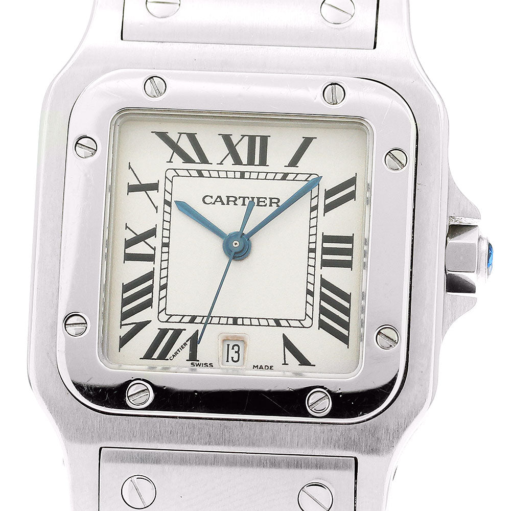 CARTIER Santos GalbeeLM W20060D6 Date beige Dial Quartz Men's Watch_879094