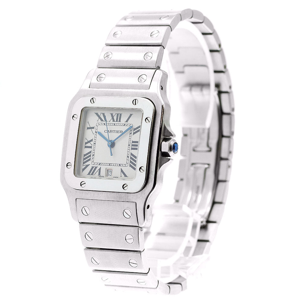 CARTIER Santos GalbeeLM W20060D6 Date beige Dial Quartz Men's Watch_879094